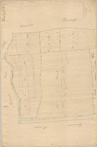946 Schattingskaart Waalwijk / district 's-Hertogenbosch-West nr 35, sectie A1, schaal 1:2.500, bijgewerkt tot 1886