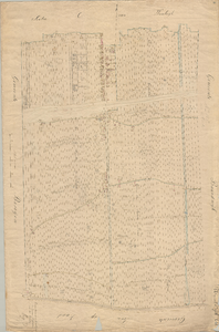 948 Schattingskaart Waalwijk / district 's-Hertogenbosch-West nr 35, sectie B, schaal 1:2.500, bijgewerkt tot 1886