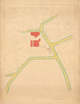 4.2 Plattegrond van de terreinen van de exportslagerij Jos. Lion-Löwenberg te Boxmeer, ingekleurd, 1910