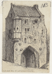 1148 Prent van de Gevangenpoort te Woudrichem. Rechtsboven in potlood: NB., 1883-1890 of eerder