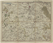 1529 Kaart van het midden en westen van Noord-Brabant. Gradenverdeling in de rand. Linksboven: RD IIIme Flle, ...