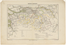 1656 Kaart van de provincie Noord-Brabant. Gradenverdeling in de rand. Middenboven de titel, rechtsboven: No. 11, ...