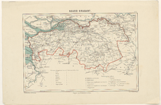 1657 Kaart van de provincie Noord-Brabant. Gradenverdeling in de rand. Middenboven titel, rechtsboven: No. 7, ...