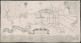 166 Herdruk van een kaart, oorspronkelijk in 6 bladen, van de waterstaatkundige situatie van het gebied, begrensd door ...