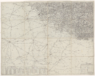 1676 Blad 9, 10, 13 en 14 van een kaart van de Oostenrijkse Nederlanden in 16 bladen. Linksboven Arras, rechtsboven ...