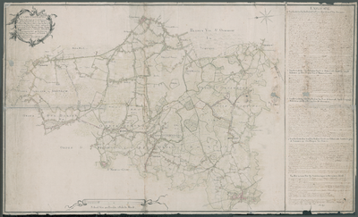 1714 Kaart van de verdeling van de Bodem van Elde tussen de gezworenen van Sint-Michielsgestel, Boxtel, Sint-Oedenrode ...