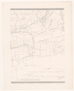 1728 Derde blad van een vierbladige kaart van het gebied tussen 's-Hertogenbosch en Geertruidenberg. Middenrechts ...