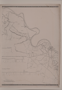 1736 Derde blad van een vierbladige kaart van het gebied ten zuiden van de Maas tussen Cuijk en 's-Hertogenbosch, met ...
