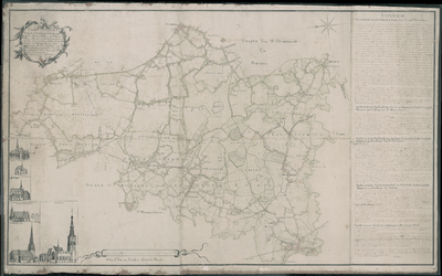 1829 Kaart van de verdeling van de Bodem van Elde tussen de gezworenen van Sint-Michielsgestel, Boxtel, Sint-Oedenrode ...