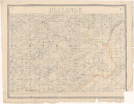 1836 Zevende blad van een kaart van Nederland in 24 bladen. Linksboven Oosterbierum, rechtsboven Zuidhorn, rechtsonder ...