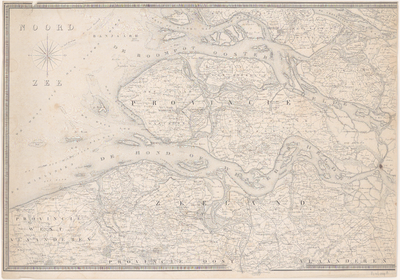1962 Eerste blad van een kaart (in 3 bladen) van de grensscheiding tussen Nederland en België, zoals die tijdens de ...