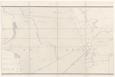 2263 No. 2 G. Zevende blad van een kaart in acht bladen van het gebied tussen 's-Hertogenbosch en Eindhoven, met (in ...