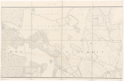 2265 No. 2 E. Vijfde blad van een kaart in acht bladen van het gebied tussen 's-Hertogenbosch en Eindhoven, met (in ...