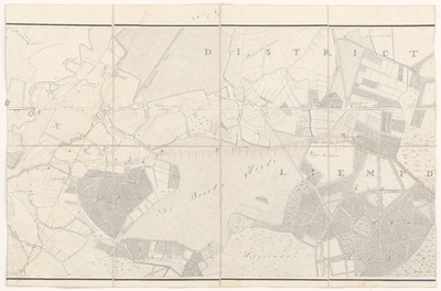 2266 No. 2 D. Vierde blad van een kaart in acht bladen van het gebied tussen 's-Hertogenbosch en Eindhoven, met (in ...