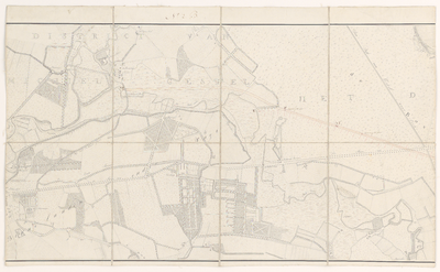 2267 No. 2 B. Tweede blad van een kaart in acht bladen van het gebied tussen 's-Hertogenbosch en Eindhoven, met (in ...