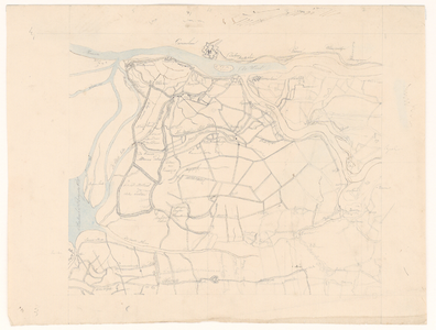 2314 Schetskaart van het stroomgebied van Maas en Waal van Heusden en Herwijnen tot Geertruidenberg en Gorinchem., voor 1889