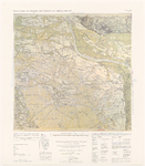 2454 Reproduktie van een kaart van Cuijk en omgeving. Graadnet. Links- en rechtsboven de titel, rechtsonder legende ...