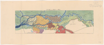 274 Kaart van de scheiding van de Maas en Waal, 1892