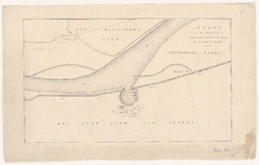 277 Kaart van de doorbraak van de Maasdijk bij Rijswijk op 30 januari 1809., 1809