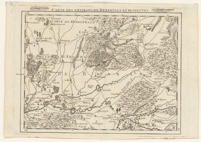 2886 Drieëntwintigste blad van een kaart in 35 bladen van het graafschap Holland, het bisdom Utrecht, het graafschap ...