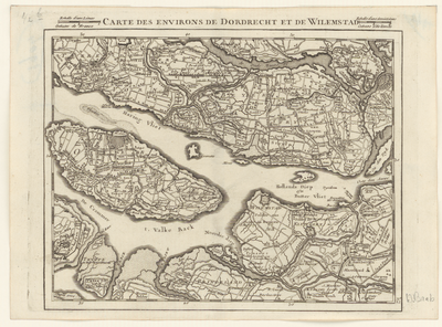 2889 Twaalfde blad van een kaart in 35 bladen van het graafschap Holland, het bisdom Utrecht, het graafschap Zeeland en ...