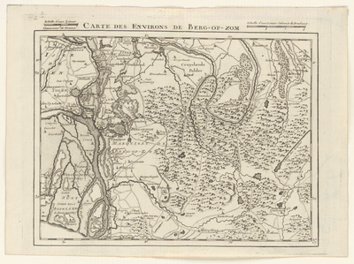 2903 Zeventiende blad van een kaart in 35 bladen van het graafschap Holland, het bisdom Utrecht, het graafschap Zeeland ...