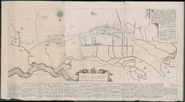324 Herdruk van een kaart, oorspronkelijk in 6 bladen, van de waterstaatkundige situatie van het gebied, begrensd door ...