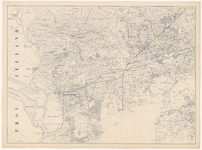 410 Vijfde blad van een kaart van de provincie Noord-Brabant in 12 bladen, met bladwijzer. Linksboven St. Philipsland, ...
