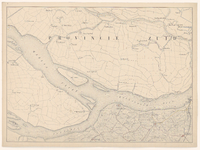 430 Eerste blad van een kaart van de provincie Noord-Brabant in 12 bladen, met bladwijzer. Linksboven Oudenhoorn, ...