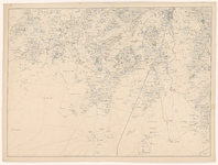 432 Elfde blad van een kaart van de provincie Noord-Brabant in 12 bladen, met bladwijzer. Linksboven Lage Mierde, ...