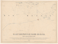 433 Tiende blad van een kaart van de provincie Noord-Brabant in 12 bladen, met bladwijzer. Linksboven Loenhout, ...