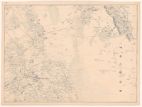 435 Achtste blad van een kaart van de provincie Noord-Brabant in 12 bladen, met bladwijzer. Middenlinksboven Erp, ...