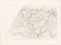 457 Zesde blad van een kaart in 12 bladen van de Rijn, Lek, Waal, Maas, Merwede en de aangrenzende gebieden. Linksboven ...