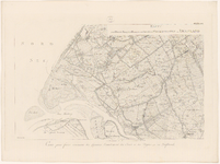 465 Zesde blad van een kaart in 14 bladen van de Rijn, Lek, Waal, Maas, Merwede en de aangrenzende gebieden. Linksboven ...