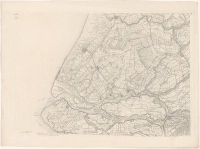 468 Veertiende blad van een kaart in 14 bladen van de Rijn, Lek, Waal, Maas, Merwede en de aangrenzende gebieden. ...