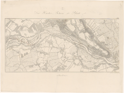 471 Elfde blad van een kaart in 14 bladen van de Rijn, Lek, Waal, Maas, Merwede en de aangrenzende gebieden. Linksboven ...