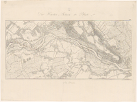 471 Elfde blad van een kaart in 14 bladen van de Rijn, Lek, Waal, Maas, Merwede en de aangrenzende gebieden. Linksboven ...