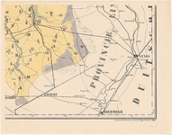 497 Zesde blad van een kaart van de provincie Noord-Brabant in 6 bladen. Gradenverdeling in de rechter- en de ...