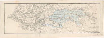 508 Kaart van het rivierengebied tussen Emmerik en de Noordzeekust. Rechtsboven kompasroos, rechtsonder titelovaal, ...