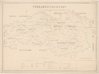 532 Bladwijzer van een kaart van de provincie Noord-Brabant in 12 bladen. Middenboven: Verzamelings-Kaart, ...