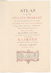 550 Titelblad van het eerste deel van de atlas. Onder de titel een cartouche met de namen en monogrammen van de ...