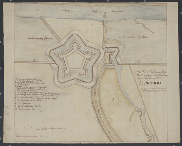 5781 Fort Henricus aan de Roosendaalse Vliet bij Steenbergen, 1642