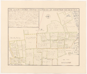 605 Kopie van een verkleinde kopie van een kaart van percelen grond ten noordoosten van Fort de Roovere, in 1655 ...