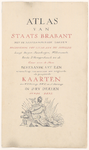 640 Titelblad en inhoudsopgave (1-47) van het derde deel van de atlas van Staats Brabant. Onder de titel een afbeelding ...