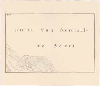 664 Tweede blad van een kopie (in 16 bladen) van een kaart van het gebied rondom 's-Hertogenbosch, gelegen tussen ...