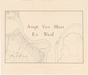666 Vierde blad van een kopie (in 16 bladen) van een kaart van het gebied rondom 's-Hertogenbosch, gelegen tussen ...