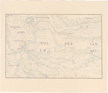 668 Zesde blad van een kopie (in 16 bladen) van een kaart van het gebied rondom 's-Hertogenbosch, gelegen tussen ...