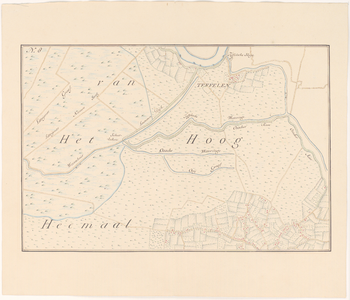 670 Achtste blad van een kopie (in 16 bladen) van een kaart van het gebied rondom 's-Hertogenbosch, gelegen tussen ...