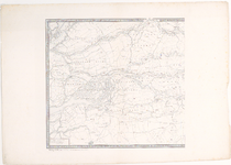 690 Eerste blad van een tweebladige kaart van het stroomgebied van Lek en Waal. Linksboven Moordrecht, rechtsboven ...