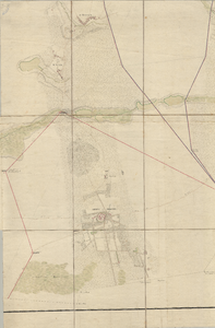 7053 Weebosch – Postels Moer, abdij, Witrich. Ingekleurde kaart van de omgeving tussen de Webosch en Postels Moer met ...